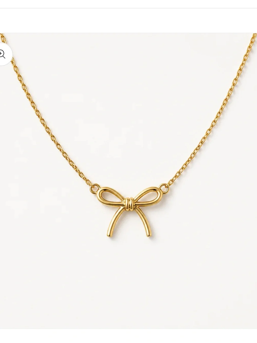 18K Gold Dipped Ribbon Bow Necklace - “Bind Together”